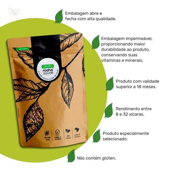 Chá Verde Nacional - Camellia Sinensis - 100g - Rocha Saúde Imagem de Chá Verde Nacional - Camellia Sinensis - 100g
