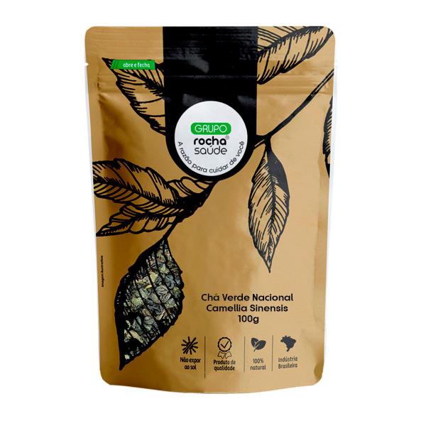 Chá Verde Nacional - Camellia Sinensis - 100g - Rocha Saúde Imagem de Chá Verde Nacional - Camellia Sinensis - 100g