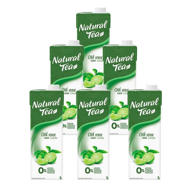 Imagem de Chá Verde Natural Tea Limão 1l 6 Unidades