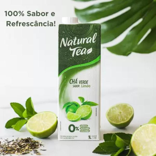Imagem de Chá Verde Sabor Limão Natural Tea 1L - Energize seu Dia