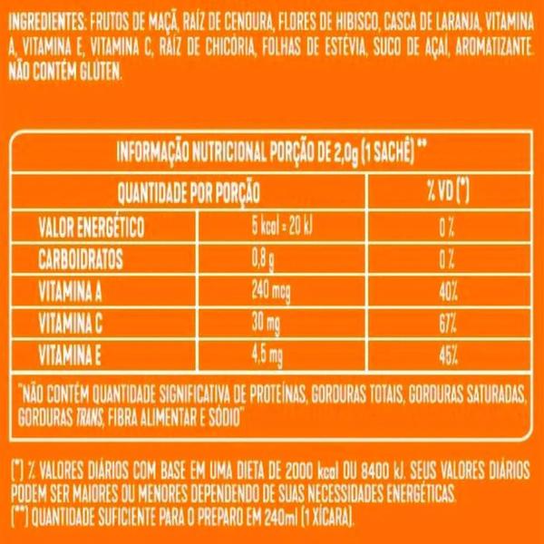 Imagem de Chá Vitamínico Laranja E Cenoura10 Unidades Kit 5