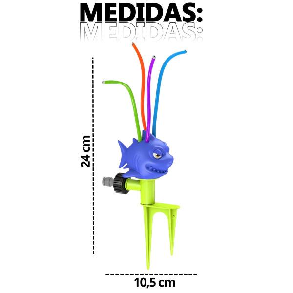 Imagem de Chafariz Tubarão divertido Sprinkler brinquedo verão de água