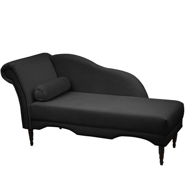 Imagem de Chaise Longue Divã Copenhagen 1,60 Sintético Preto