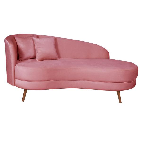 Imagem de Chaise Longue Divã Emili  1,60 Veludo Coral