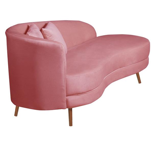 Imagem de Chaise Longue Divã Emili  1,60 Veludo Coral