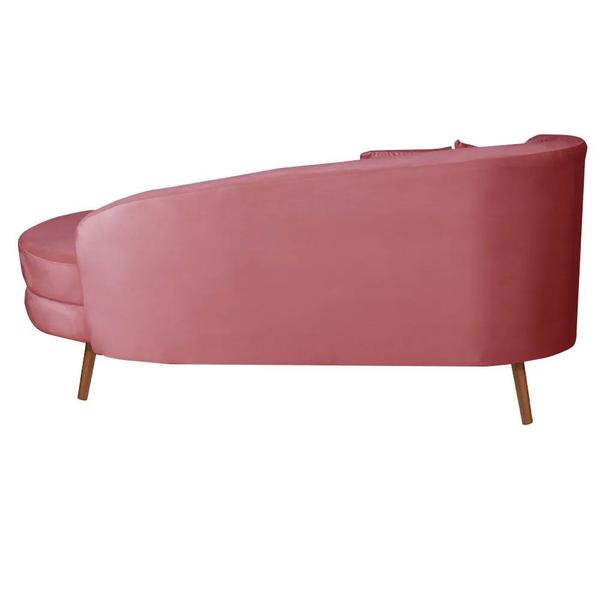 Imagem de Chaise Longue Divã Emili em Madeira de Reflorestamento 160cm Veludo Speciale Home