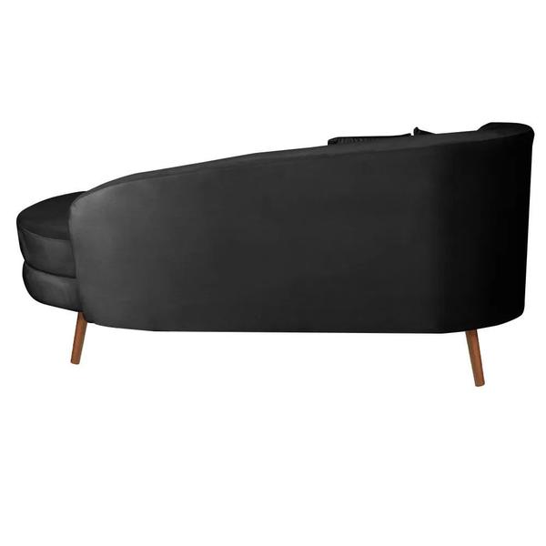 Imagem de Chaise Longue Divã Emili em Madeira de Reflorestamento 160cm Veludo Speciale Home