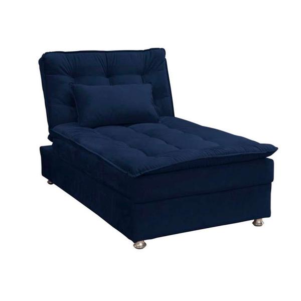 Imagem de Chaise Patricia Veludo Azul