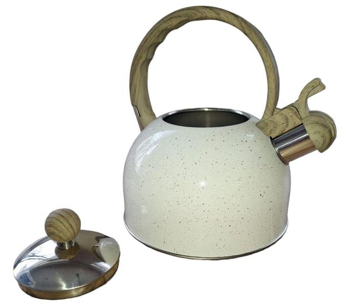 Chaleira aço inox indução com apito 2 litros mimo style Imagem de Chaleira aço inox indução com apito 2 litros mimo style