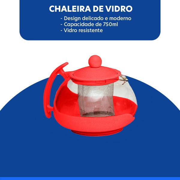 Imagem de Chaleira de Vidro 750ML Branco Wincy