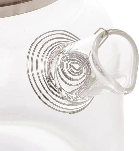Chaleira de Vidro Borossilicato Tampa de Bambu Heart 600ml - Wolff Imagem de Chaleira de Vidro Borossilicato Tampa de Bambu Heart 600ml - Wolff