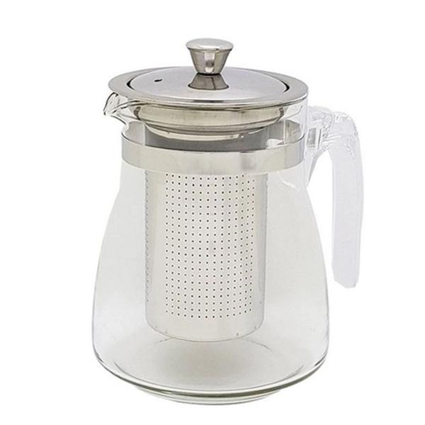 Imagem de Chaleira De Vidro Com Infusor Bule Chá Inox Capacidade 600ml