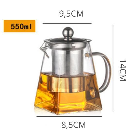 Imagem de Chaleira Doppio C/ Infusor 550ml Vidro Borossilicato