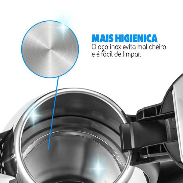 Imagem de Chaleira Eletrica 110v Inox Prática 1100w Bak Economica 1.8l