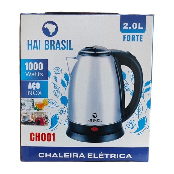 Imagem de Chaleira Elétrica 2 Litros Inox Prata 127V - HAI BRASIL