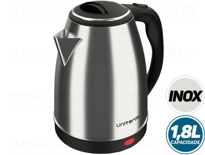 Chaleira Elétrica Atacama Aço Inox 1,8l Unitermi - Chaleira
