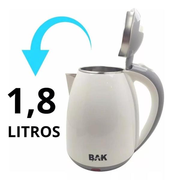 Imagem de Chaleira elétrica  branca 1,8 l - 1100w  - 127v