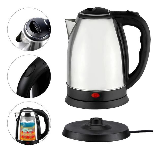 Chaleira Elétrica Com Auto Desligamento Automático Após Fervura Jarra Inox Best 2 Litros Top