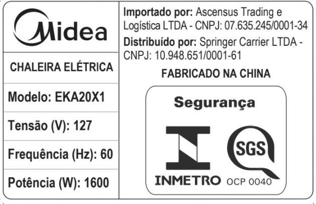 Imagem de Chaleira elétrica Inox Midea (EKA20X1) 1,7L