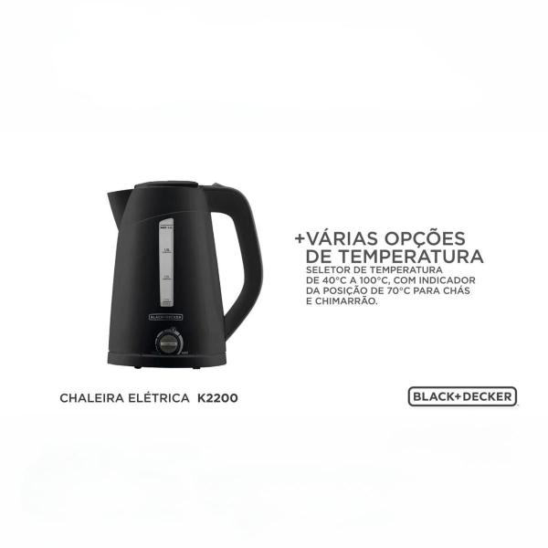 Imagem de Chaleira Eletrica Jarra Termica 2 Litros Black Decker 127v