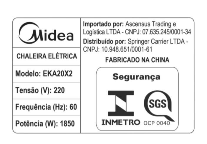 Imagem de Chaleira Elétrica Midea EKA20X2 Inox 1,7 Litros  220V