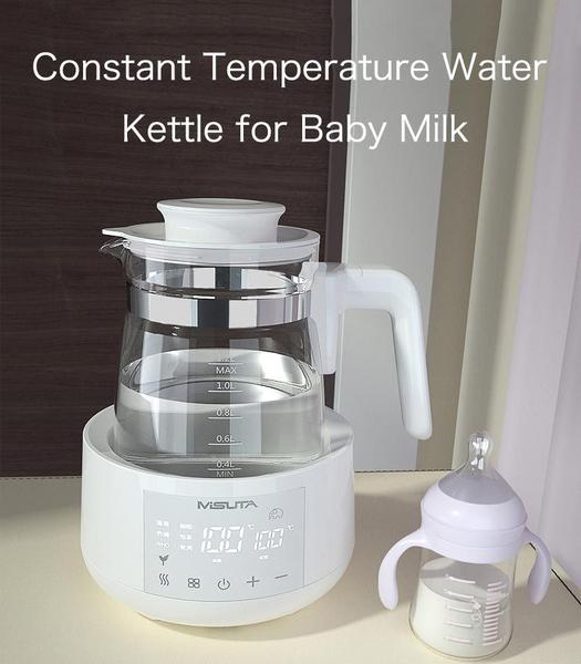 Imagem de Chaleira elétrica multifuncional para cuidados com bebês, aquecedor de leite e água