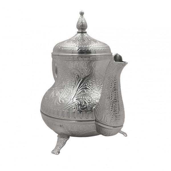 Chaleira em Metal Prata - Prime Home Decor Imagem de Chaleira em Metal Prata