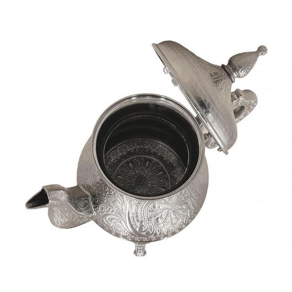 Chaleira em Metal Prata - Prime Home Decor Imagem de Chaleira em Metal Prata