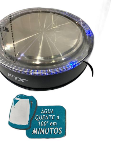 Imagem de Chaleira Jarra Elétrica De Vidro Transparente Com Led 1,8L