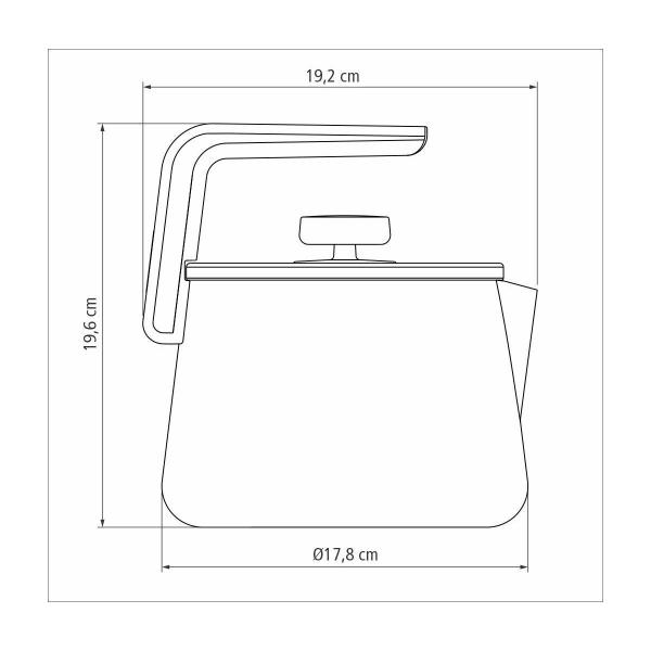 Chaleira Tramontina em Aluminio com Revestimento Interno e Externo Starflon Max Cobre 2,3 L Imagem de Chaleira Tramontina em Aluminio com Revestimento Interno e Externo Starflon Max Cobre 2,3 L