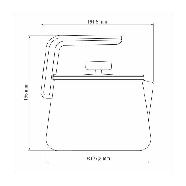 Chaleira Tramontina em Aluminio com Revestimento Interno e Externo Starflon Max Cobre 2,3 L Imagem de Chaleira Tramontina em Aluminio com Revestimento Interno e Externo Starflon Max Cobre 2,3 L