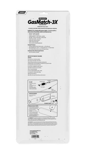 Imagem de Chama ajustável Gas Match Camco Olympian GM-3X à prova de vento