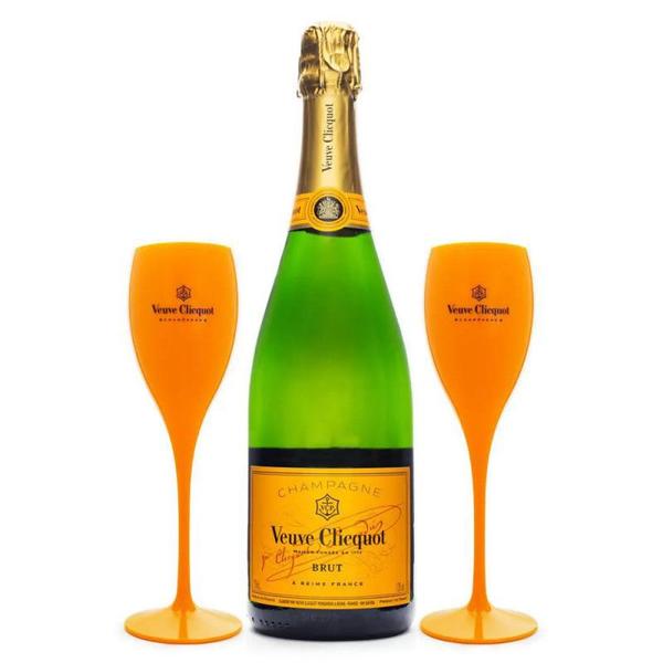 Imagem de Champagne veuve clicquot brut 750ml + 2 taças de plástico exclusivas