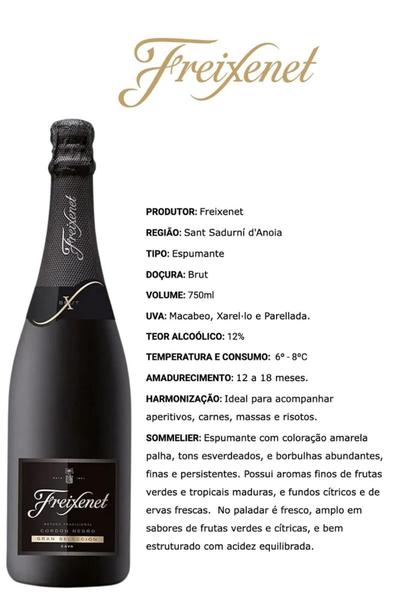 Champanhe freixenet espumante cave brut cordon negro 750ml Imagem de Champanhe freixenet espumante cave brut cordon negro 750ml