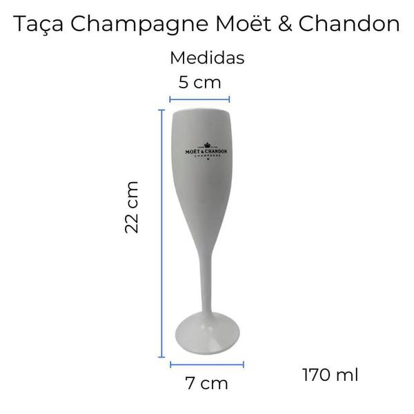 Imagem de Champanheira Banheira Branca Vinho Moet Chandon + 6 Taças