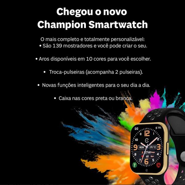 Imagem de Champion Smartwatch 033 Prova D' Agua, Cor Conforme A Foto.