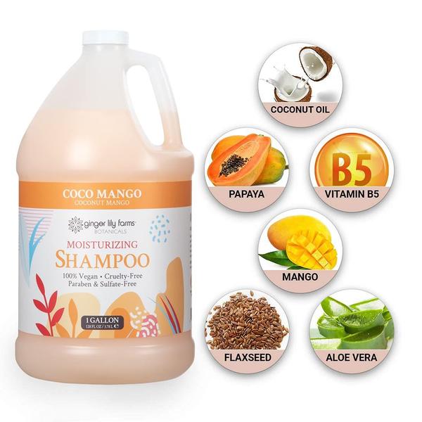 Imagem de Champô Ginger Lily Farms Botanicals Coco Mango 3,8 L