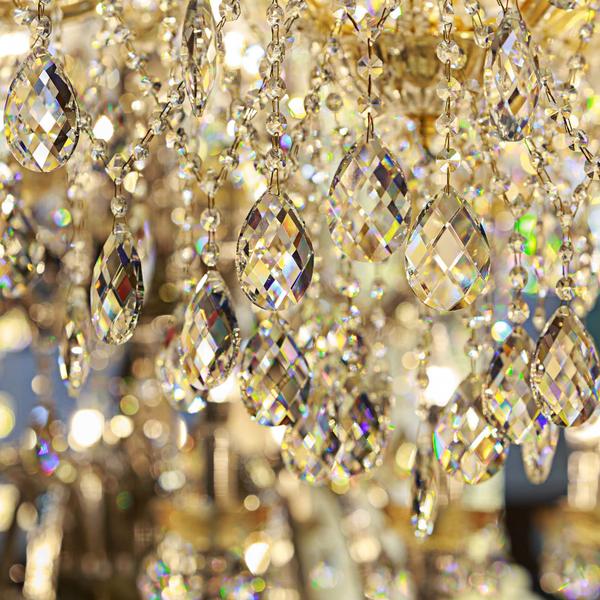 Imagem de Chandelier Crystal Prisms Potchen 38 mm Teardrop 48 unidades