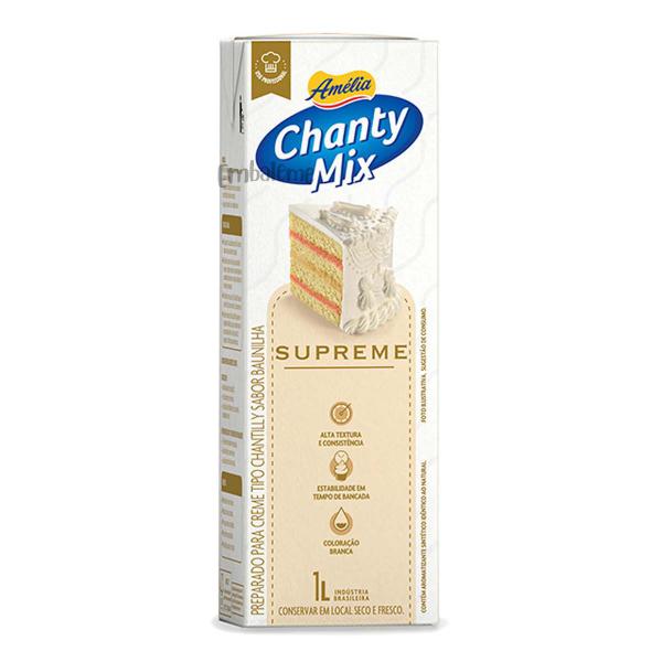 Imagem de Chantilly Amélia Chanty Mix Supreme Vigor 1L Kit 3 Unidades