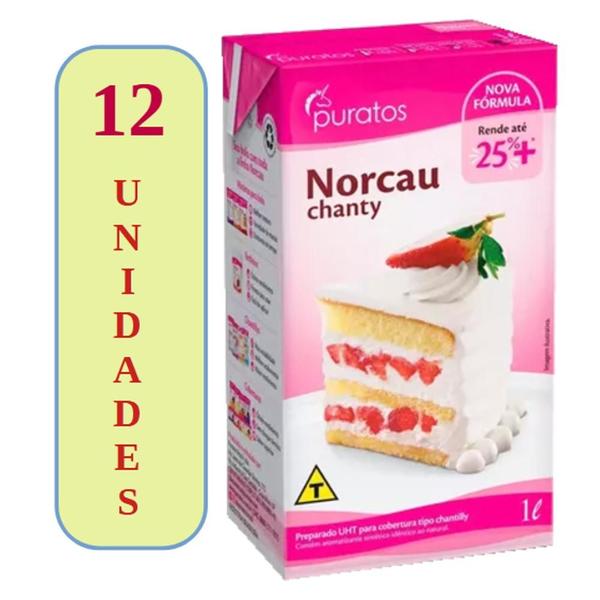 Imagem de Chantilly Norcau Kit Com 12un de 1 Litro - PURATOS