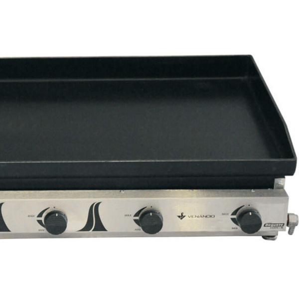 Chapa a Gás Venâncio em Aço Inox Deguste Luxo com 100 cm C100 - METALURGICA VENANCIO LTDA Imagem de Chapa a Gás Venâncio em Aço Inox Deguste Luxo com 100 cm C100
