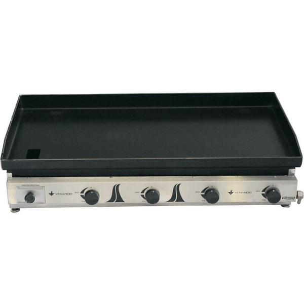 Chapa a Gás Venâncio em Aço Inox Deguste Luxo com 100 cm C100 - METALURGICA VENANCIO LTDA Imagem de Chapa a Gás Venâncio em Aço Inox Deguste Luxo com 100 cm C100