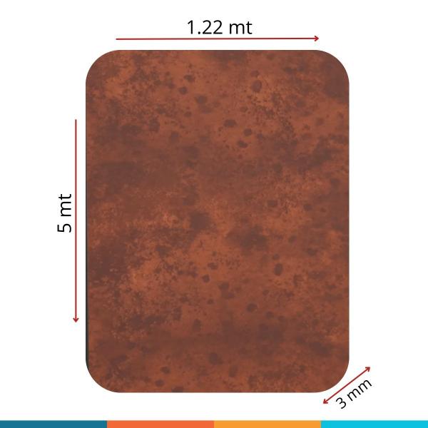 Imagem de Chapa de ACM Superlight Aço Corten 1220 x 5000 x 3MM