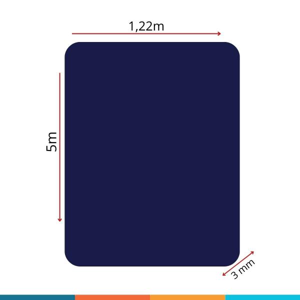 Imagem de Chapa de ACM Superlight Azul  Brilho 1220 x 5000 x 3MM