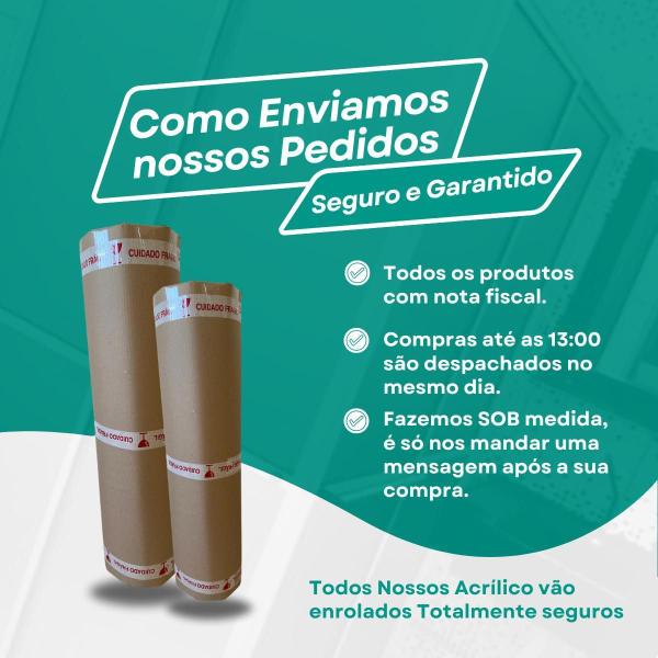 Chapa De Acrílico Para Box E Gabinetes 90X98 Monocril Fumê - Efatá Imagem de Chapa De Acrílico Para Box E Gabinetes 90X98 Monocril Fumê