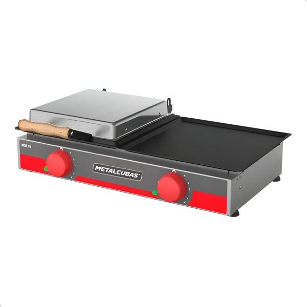 Chapa de lanche grill elétrica mge70 - metalcubas Imagem de Chapa de lanche grill elétrica mge70 - metalcubas