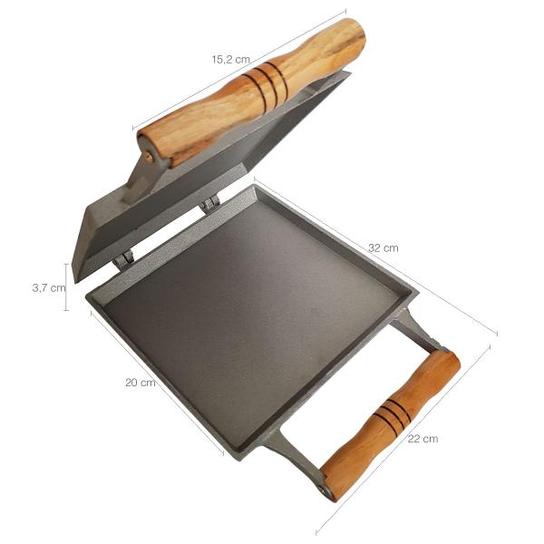 Chapa De Lanche Prensa Chapa De Aluminio Bauru ou Torrada - Anodilar Imagem de Chapa De Lanche Prensa Chapa De Aluminio Bauru ou Torrada