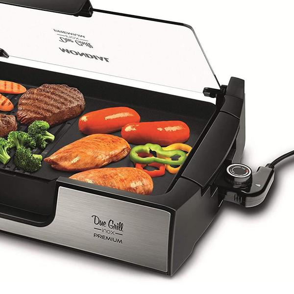 Imagem de Chapa Due Grill Elétrica G-10 Inox Premium Mondial 220V