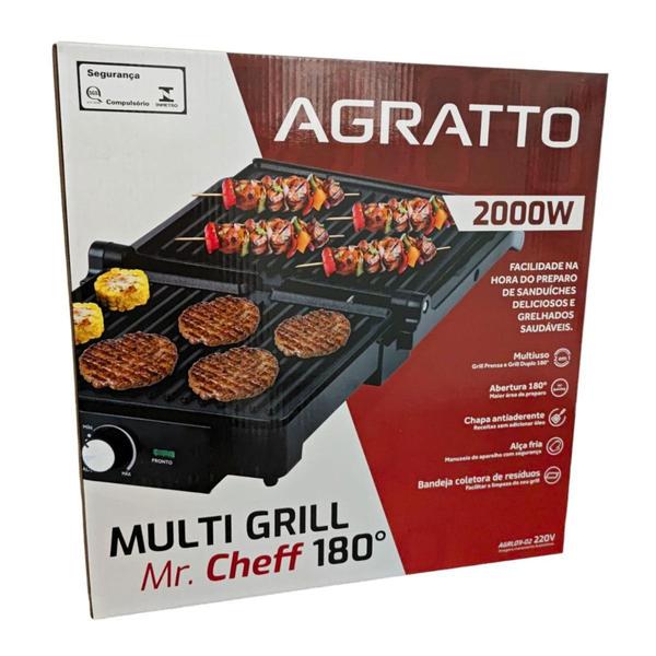 Imagem de Chapa Elétrica Com Prensa Duo Grill Mr. Cheff 220v Agratto