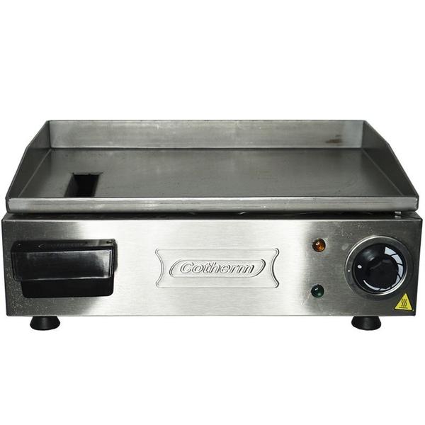 Imagem de Chapa Lanches Elétrica Grill 40X30 1200W Cozinha Cotherm Profissional Industrial Inox